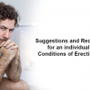 Suggestions and recommendations for an individual to prevent conditions of erectile dysfunction