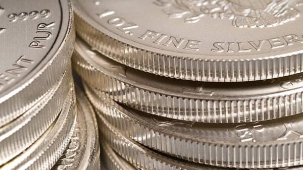 Pure silver bullion coins.
